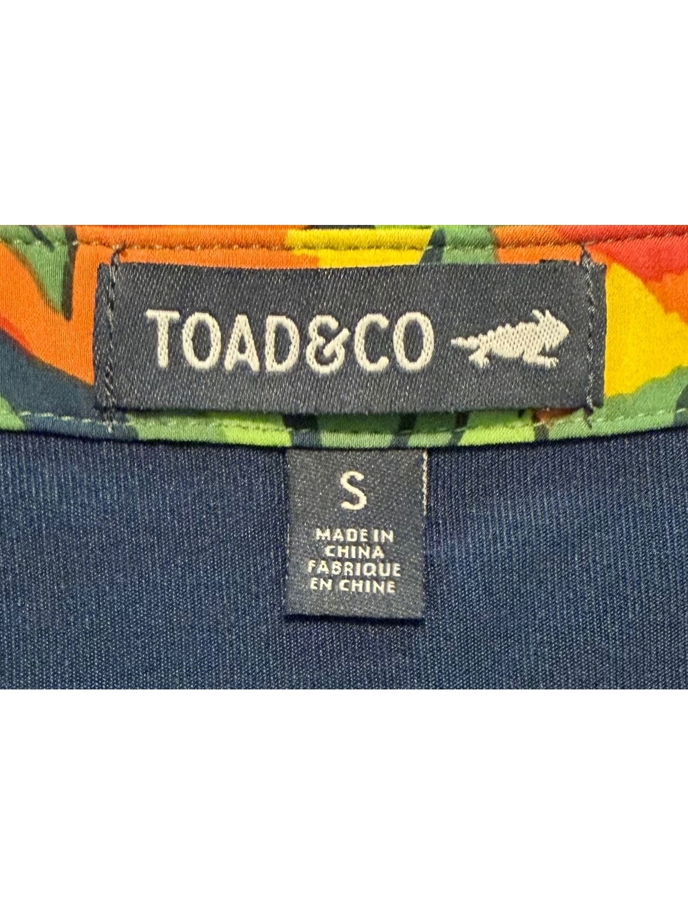 Toad&Co Sunkissed Skort Dress Midnight Fruit Print Size S EUC - Picture 5 of 6